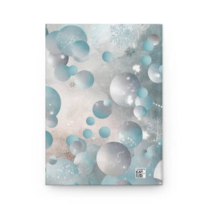 Stylish Bluish Circles Hardcover Journal - 5.75x8 - Dipaliz - Journals