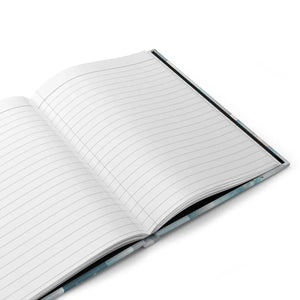 Stylish Bluish Circles Hardcover Journal - 5.75x8 - Dipaliz - Journals