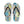 Bluish Green Abstract Flip Flops - Summer Comfort Style - Dipaliz - l / Black Sole - Slippers