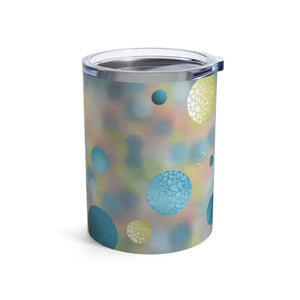Bluish Green Abstract Tumbler for Everyday Chill Moments - Dipaliz - 10oz - Thermoses