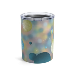 Bluish Green Abstract Tumbler for Everyday Chill Moments - Dipaliz - 10oz - Thermoses