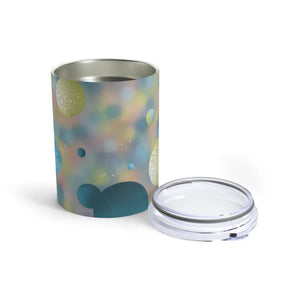 Bluish Green Abstract Tumbler for Everyday Chill Moments - Dipaliz - 10oz - Thermoses