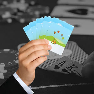 Air Balloon Poker Playing Cards Adventure Deck by Dipaliz - 2.5’’ x 3.5’’ / White / Semi Glossy - Card Games