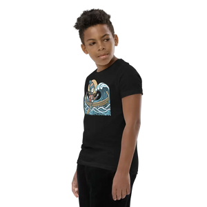 Youth Short Sleeve Tee Eye-catching Boat Waves Design - Dipaliz - T-shirts