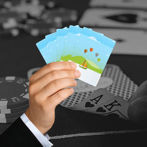 Whimsical Air Balloon Poker Cards - Premium Stock - Dipaliz - Card Games