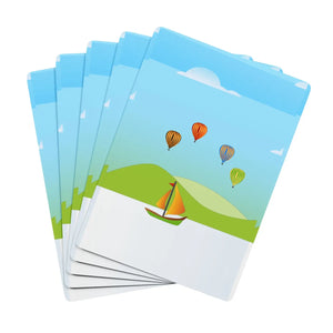 Whimsical Air Balloon Poker Cards - Premium Stock - Dipaliz - Card Games