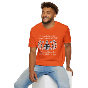 Unisex Softstyle Tee Boldly Balances Mind and Style - Dipaliz - T-shirts