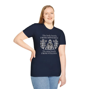 Unisex Softstyle Tee Boldly Balances Mind and Style - Dipaliz - T-shirts