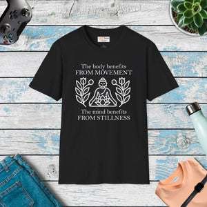 Unisex Softstyle Tee Boldly Balances Mind and Style - Dipaliz - T-shirts