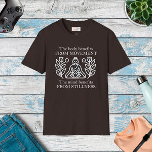 Unisex Softstyle Tee Boldly Balances Mind and Style - Dipaliz - T-shirts