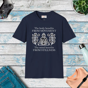 Unisex Softstyle Tee Boldly Balances Mind and Style - Dipaliz - T-shirts