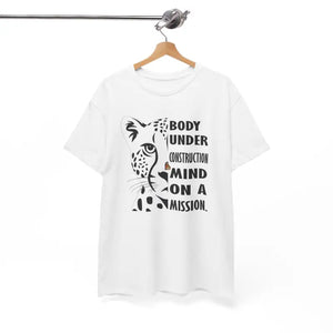 Leopard Unisex Heavy Cotton Tee Mission Statement - Dipaliz - T-shirts