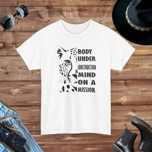 Leopard Unisex Heavy Cotton Tee Mission Statement - Dipaliz - T-shirts