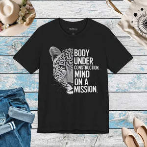 Leopard Unisex Jersey Tee Airlume Ringspun Cotton - Dipaliz - Black / s - T-shirts