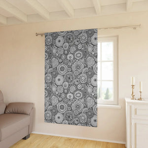 Bohemian Annual Rings Trees Window Curtain - Dipaliz - Curtains