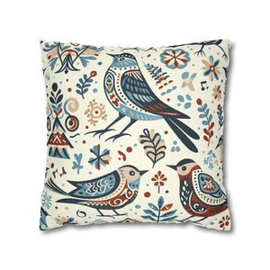 Bohemian Bird Print Pillowcase Spun Polyester Dipaliz - Pillowcases & Shams