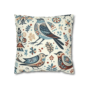 Bohemian Bird Print Pillowcase Spun Polyester Dipaliz - Pillowcases & Shams