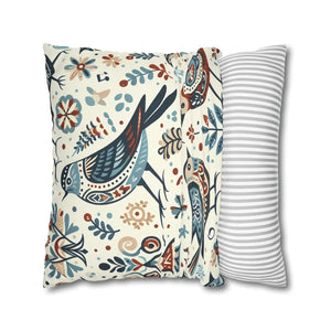 Bohemian Bird Print Pillowcase Spun Polyester Dipaliz - Pillowcases & Shams