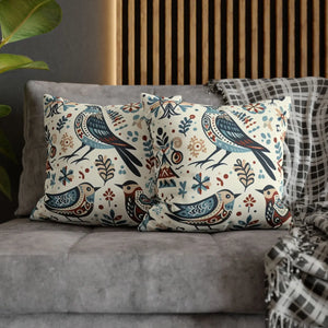 Bohemian Bird Print Pillowcase Spun Polyester Dipaliz - Pillowcases & Shams