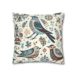 Bohemian Bird Print Pillowcase - Decorative Spun Polyester - Dipaliz - Pillowcases & Shams
