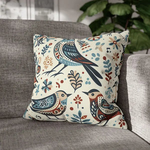 Bohemian Bird Print Pillowcase - Decorative Spun Polyester - Dipaliz - Pillowcases & Shams