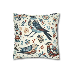 Bohemian Bird Print Pillowcase - Decorative Spun Polyester - Dipaliz - Pillowcases & Shams