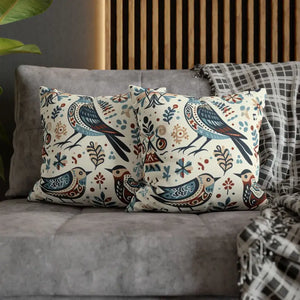 Bohemian Bird Print Pillowcase - Decorative Spun Polyester - Dipaliz - Pillowcases & Shams