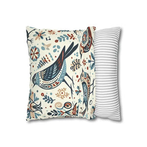 Bohemian Bird Print Pillowcase - Decorative Spun Polyester - Dipaliz - Pillowcases & Shams