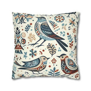 Bohemian Bird Print Pillowcase - Decorative Spun Polyester - Dipaliz - Pillowcases & Shams