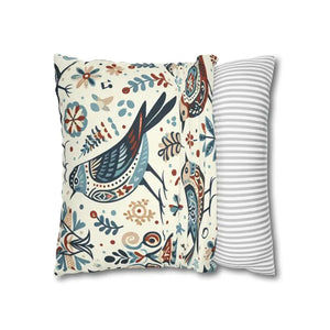 Bohemian Bird Print Pillowcase - Decorative Spun Polyester - Dipaliz - Pillowcases & Shams