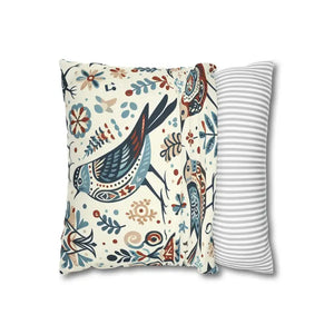 Bohemian Bird Print Pillowcase - Decorative Spun Polyester - Dipaliz - Pillowcases & Shams