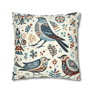 Bohemian Bird Print Pillowcase - Decorative Spun Polyester - Dipaliz - Pillowcases & Shams