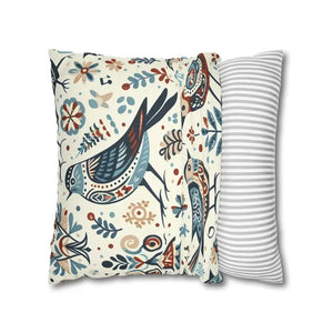 Bohemian Bird Print Pillowcase - Decorative Spun Polyester - Dipaliz - Pillowcases & Shams