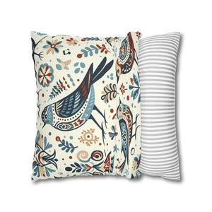 Bohemian Bird Print Pillowcase - Decorative Spun Polyester - Dipaliz - Pillowcases & Shams