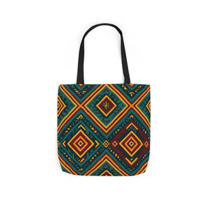 Vibrant Canvas Tote Bag - Bohemian Chic Style - Dipaliz - Shopping Totes