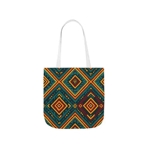 Vibrant Canvas Tote Bag - Bohemian Chic Style - Dipaliz - Shopping Totes