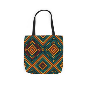 Vibrant Canvas Tote Bag - Bohemian Chic Style - Dipaliz - Shopping Totes