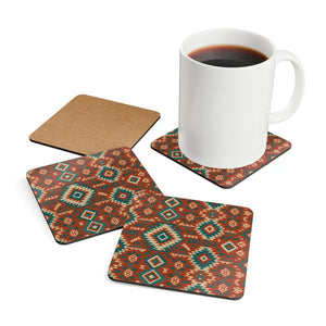 Cork Coaster Set - Boho Charm Home Decor Protection - Dipaliz - 3.75’’ × / Square - Coasters