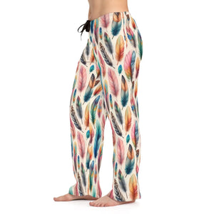Stylish Cozy Women’s Pajama Pants - Bohemian Feather Print - Dipaliz - Pajamas