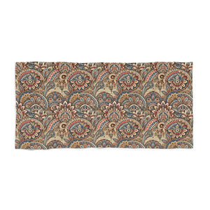 Vibrant Bohemian Floral Beach Towel - Bold Style - Dipaliz - 30’’ × 60’’ - Towels
