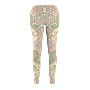 Floral Print Leggings - Premium Bohemian Activewear - Dipaliz