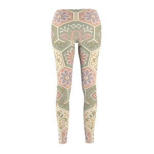 Bohemian Floral Print Leggings - Premium Suede - Dipaliz