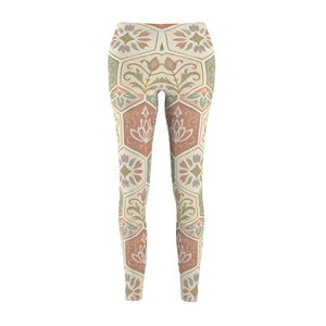 Bohemian Floral Print Leggings - Premium Suede - Dipaliz