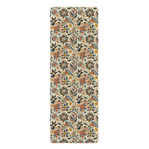 Vibrant Rubber Yoga Mat – Floral Eco - Dipaliz - & Pilates Mats