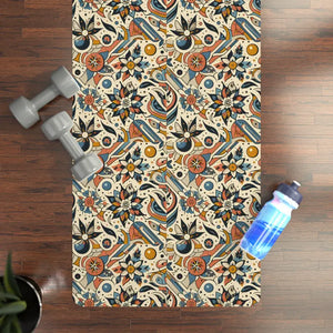 Vibrant Rubber Yoga Mat - Bold Grip & Style - Dipaliz - 24” x 70” - Pilates Mats