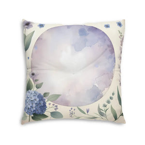 Tufted Floor Pillow – Bohemian Floral Gift - Dipaliz - Throw Pillows