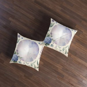 Tufted Floor Pillow – Bohemian Floral Gift - Dipaliz - Throw Pillows