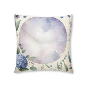 Tufted Floor Pillow – Bohemian Floral Gift - Dipaliz - Throw Pillows