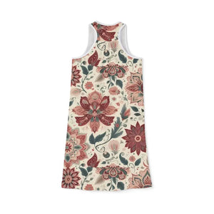Floral Women Racerback Dress - Elegant Bohemian Summer Style - Dipaliz - Dresses