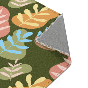 Bohemian Leaf Area Rug – Cozy Boho Warmth - Dipaliz - Rugs